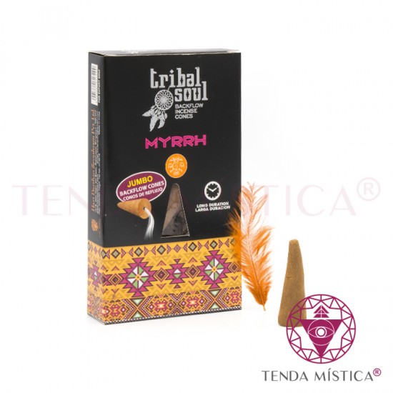 Incenso Cone Refluxo Tribal Myrrh