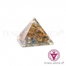 Orgonite Pirâmide Olho de Tigre 4X4cm