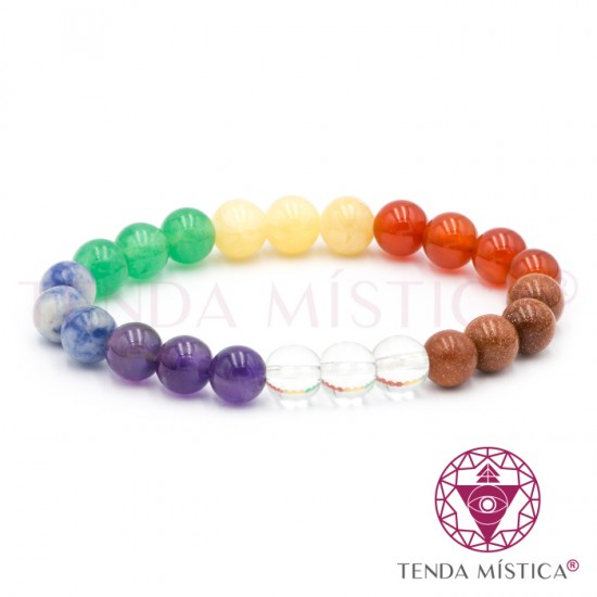 Pulseira Chakras 8mm 3x3