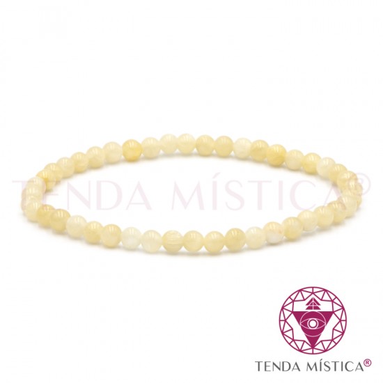 Pulseira Calcite Amarela 4mm