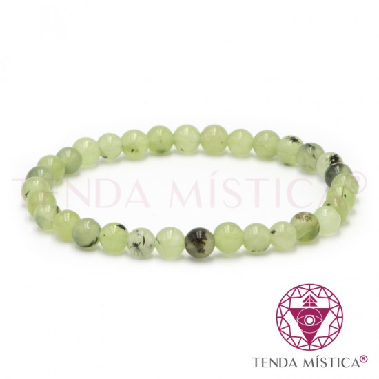 Pulseira Jade Prehnite 6mm