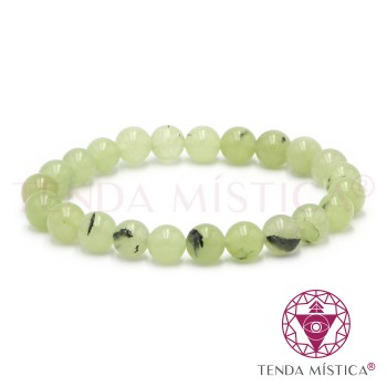 Pulseira Jade Prehnite 8mm