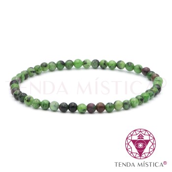 Pulseira Zoisite & Rubi 4mm