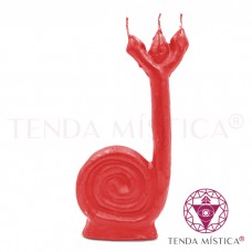 Vela Figura Caracol Vermelho