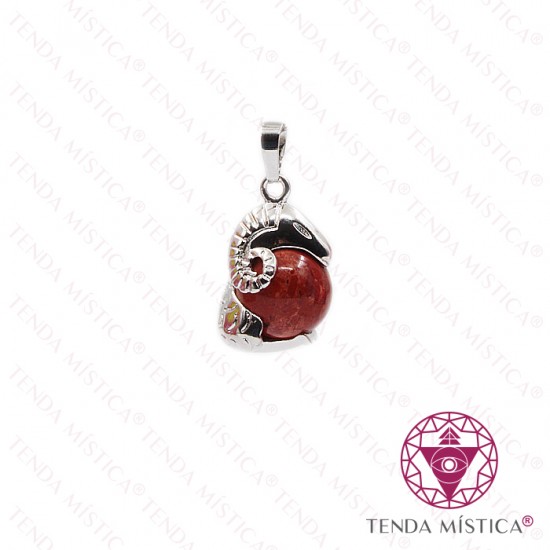 Pendente Pedra Signo Carneiro