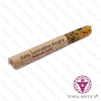Vela Favo de Mel + Turmalina Negra