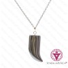 Colar Hematite Aço Chifre Plano