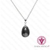 Colar Obsidiana Nevada Aço Lagrima