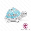 Tartaruga Mini Cromada Azul