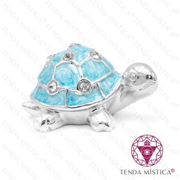 Tartaruga Mini Cromada Azul