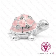 Tartaruga Mini Cromada Rosa