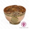 Tigela de Oferenda de Cobre Flor da Vida