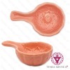 Queimador Plano Cerâmica Mandala Rosa Salmão