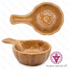 Queimador Plano Cerâmica Mandala Castanho