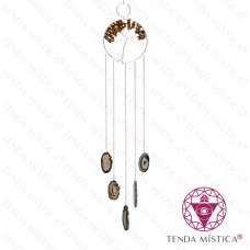 Espanta Espíritos Arvore Olho de Tigre & Ágata Negra