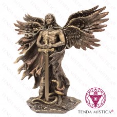 Imagem Resina Bronze Arcanjo Miguel 26.5 cm