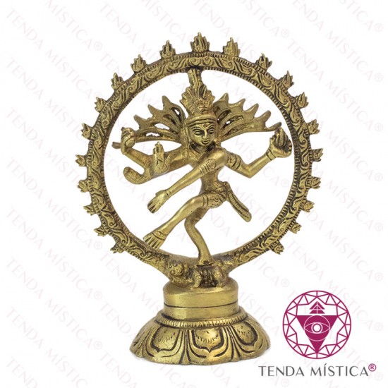 Imagem Nataraja Dourado Roda 15 cm