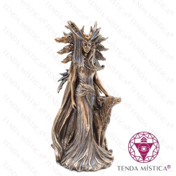 Imagem Resina Bronze Hécate 25cm