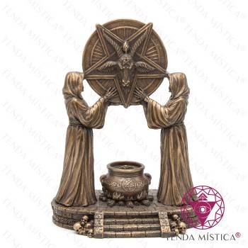 Imagem Resina Bronze Altar Baphomet