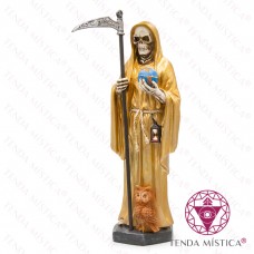 Imagem Santa Morte Dourada 29.5cm