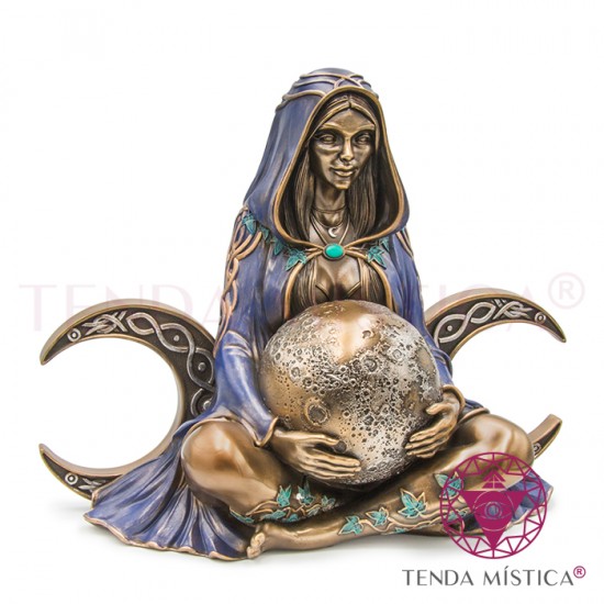 Imagem Mãe Gaia Bronze & Roxo Triluna