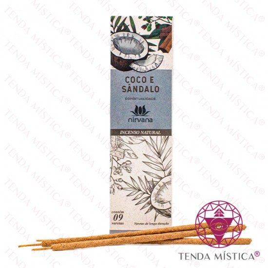 Incenso Nirvana Coco e Sândalo