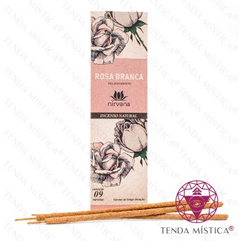 Incenso Nirvana Rosa Branca