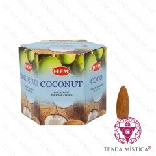 Incenso Cone Refluxo Coco - Hem