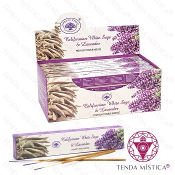 Incenso Green Tree Caixas - White Sage & Lavender