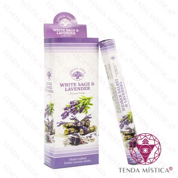 Incenso Green Tree Caixas - White Sage & Lavender