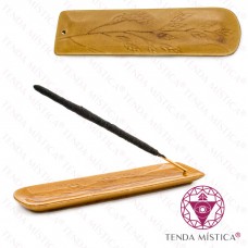 Incensário Cerâmica Amarelo Arvore