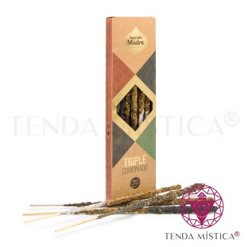 Incenso Sagrada Madre Triple Combinado Dourado