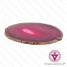 Placa de Ágata Rosa Grande