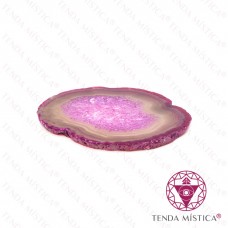 Placa de Ágata Rosa Media