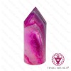 Pontas Ágata Rosa Cilindro Pedra à unidade