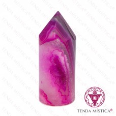 Pontas Ágata Rosa Cilindro Pedra à unidade