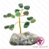 Árvore Pedra Bruto 5 ramos Ágata Verde 10 cm