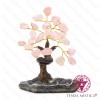Árvore Pedra Bruto 8 ramos Quartzo Rosa 12 cm