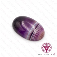 Cabochon 3X1.8  Ágata Roxa