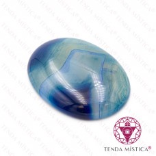 Cabochon 4X3 Ágata Azul