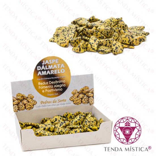 Caixa 250gr Jaspe Dalmata Amarelo