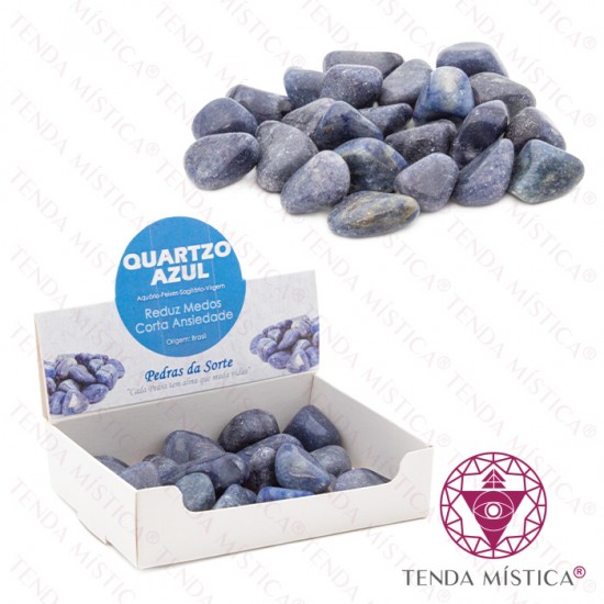 Caixa 250gr Quartzo Azul Grande