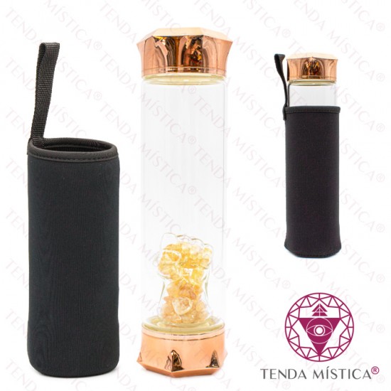 Garrafa Energética Vidro Cobre Figa Citrino