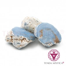 Pedras Bruto Angelite Facetada