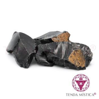 Pedras Bruto Obsidiana Negra