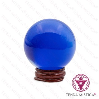 Esfera Olho de Gato Azul - 6cm