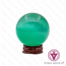 Esfera Olho de Gato Verde - 6cm