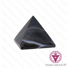 Pirâmide Ágata Negra - 7X7cm
