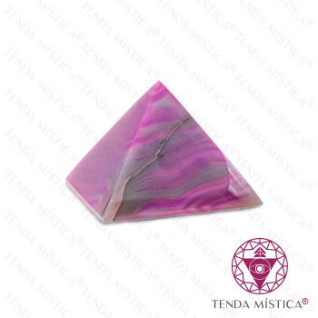 Pirâmide Ágata Rosa - 7X7cm