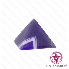 Pirâmide Ágata Violeta - 7X7cm